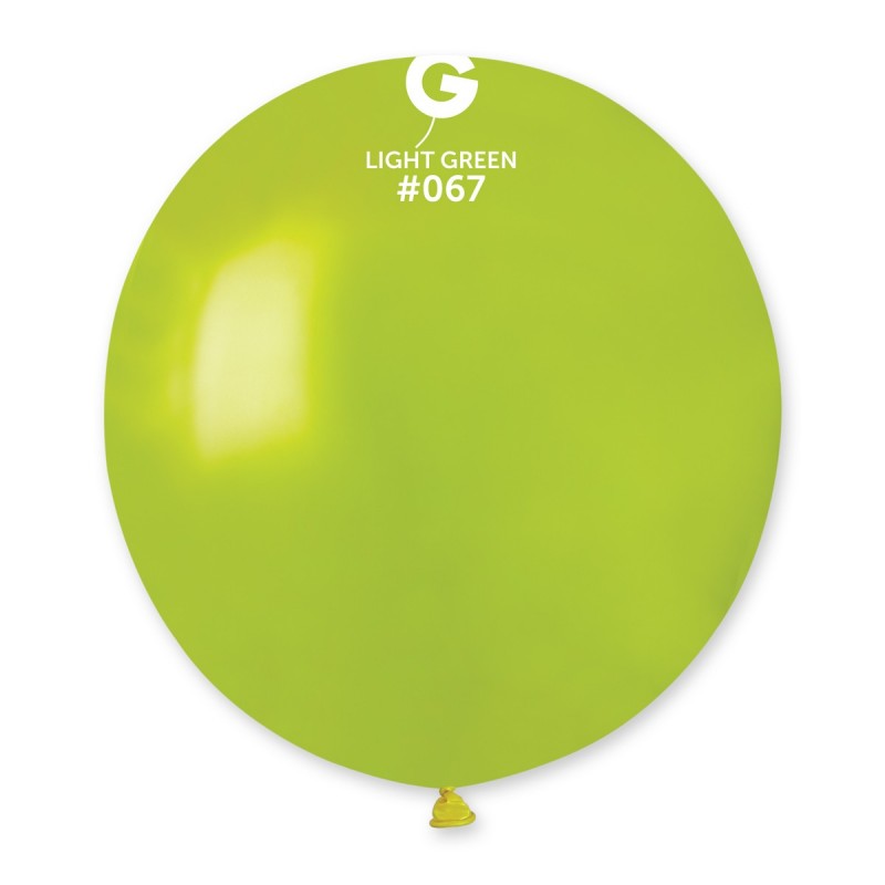Metallic Balloon Light Green GM150-067 | 25 balloon per package of 19''