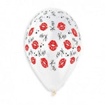 Crystal Lipstick & Kiss Balloon GS120-945-946 | 50 balloons per package of 13'' each Love