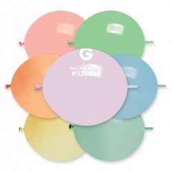 Solid Balloon Macaron Assortment GL13 | 50 balloons per package of 13'' each