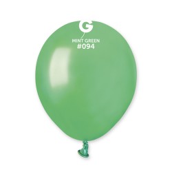 Metallic Balloon Mint Green AM50-094 | 100 balloons per package of 5'' each