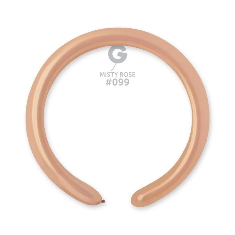 Solid Balloon Misty Rose D4(260)-099 | 50 balloons per package of 2'' each