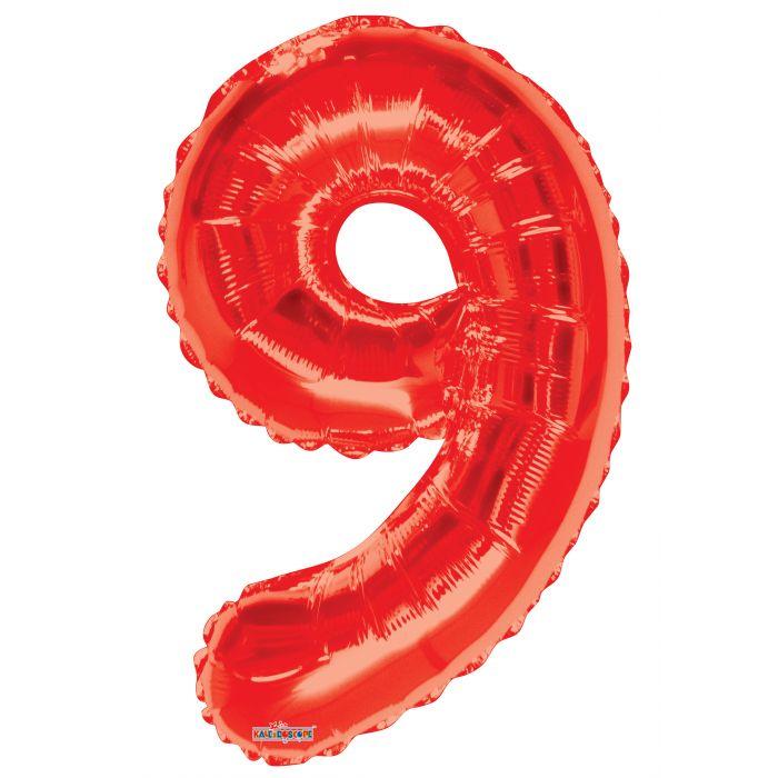 Numbers 0 to 9 Red Foil Balloon 34" in each (Choose your number)