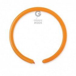 Solid Balloon Orange D2 (160)-004 | 50 balloons per package of 1'' each