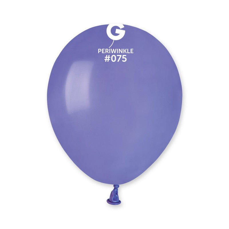 Solid Balloon Periwinkle A50-075 | 100 balloons per package of 5'' each