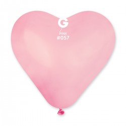 Solid Heart Balloon Pink CR17-057 | 25 balloons per package of 17'' each