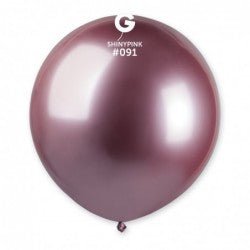 AB50-091 Shiny Pink 5" 50 Pcs
