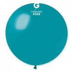 Solid Balloon Turquoise G30-068 | 1 balloon per package of 31''