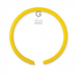 Solid Balloon Yellow D2 (160)-002 | 50 balloons per package of 1'' each