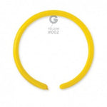 Solid Balloon Yellow D2 (160)-002 | 50 balloons per package of 1'' each