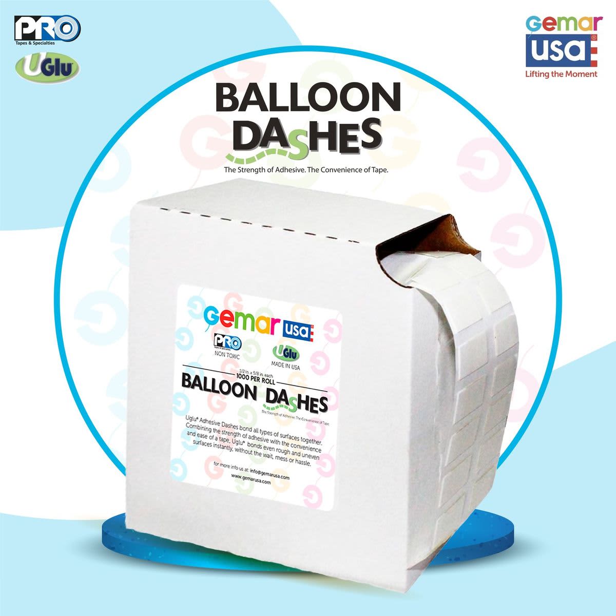 GLUE DOTS FOR BALLOONS - ROLL (1000 CT)