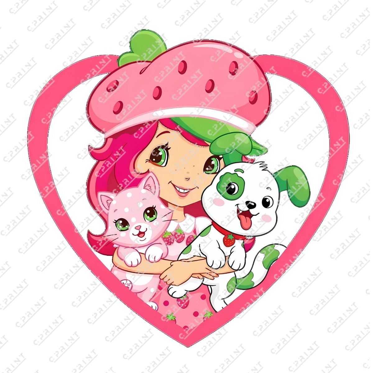 Strawberry Girl Cutout