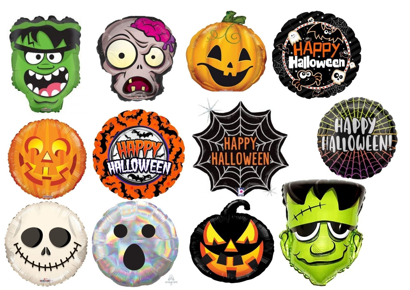 Halloween Themed Foil Balloons