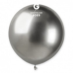 Shiny Silver AB50-089 5" Houston | Shiny balloons Houston