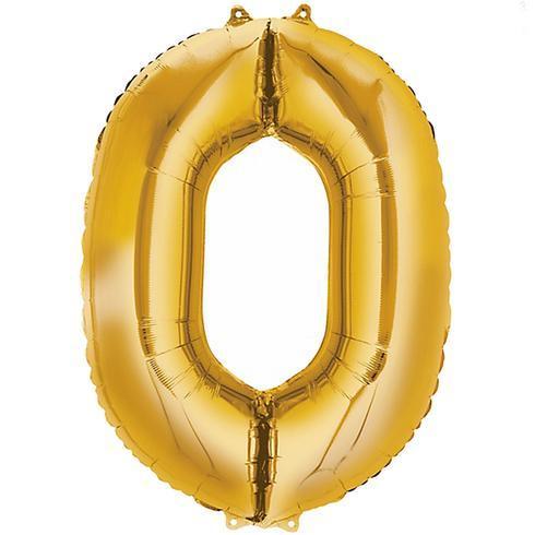 Number 0 Gold - 14" in