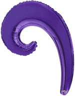 Metallic Purple 5-pack Kurly Wave Foil 14"