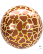 Animal Print Orbz 16" in - Foil Balloon - Giraffe