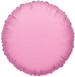 Baby Pink Solid Round Mylar - Single Pack 18"
