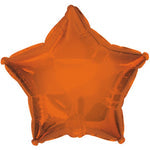 2 Star Shaped Foil Balloon 18" in each. Orange