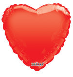Metallic Red Heart 18" Single Pack