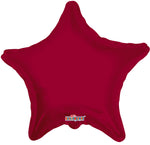 Burgundy Solid Star 18" Single Pack