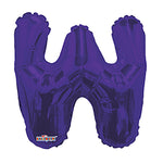 Letter W Purple- 14" in