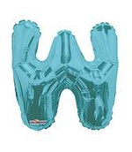 Letter W Light Blue- 14