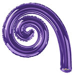 Metallic Purple 5-pack Kurly Spiral Foil 14" in