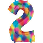 Number 2 Rainbow Splash - 34" in