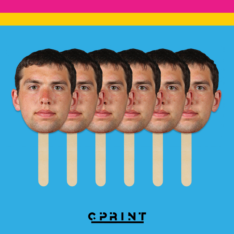 Custom Big Head with Your Photo - Fun Face Cutout - Big Heads on a Stick 48-72 hrs