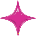 Magenta Starpoint - Four Point Star Foil Balloon 40" in