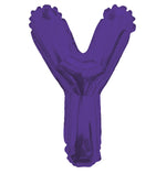 Letter Y Purple- 14" in
