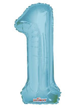 Number 1 Light Blue - 14" in