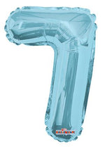 Number 7 Light Blue - 14" in