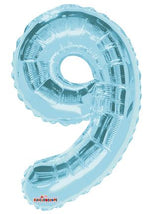 Number 9 Light Blue - 14" in