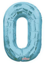 Number 0 Light Blue - 14" in