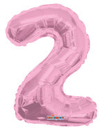 Number 2 Light pink - 14" in