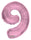 Number 9 Light pink - 14" in