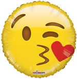 Kiss Emoji Balloon 18" Single Pack