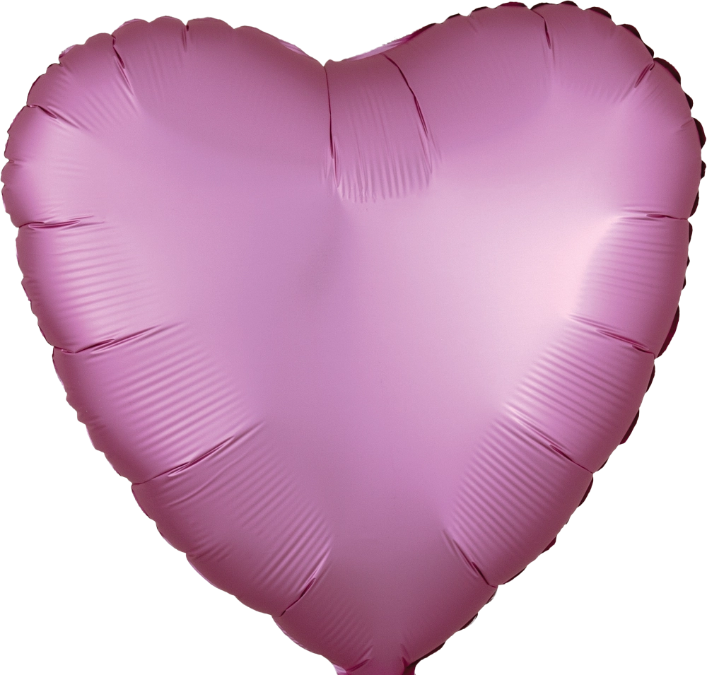 2 Satin Luxe Heart Anagram 18" (Choose Your Color)