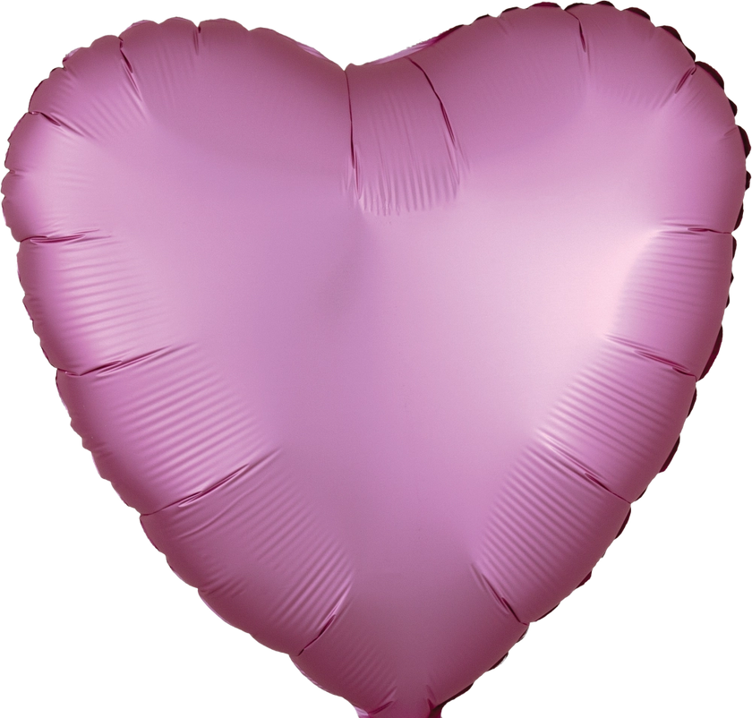 2 Satin Luxe Heart Anagram 18" (Choose Your Color)
