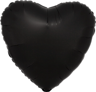2 Satin Luxe Heart Anagram 18" (Choose Your Color)