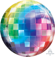 Ultra Shape Foil Balloon Disco Ball Multicolor 15