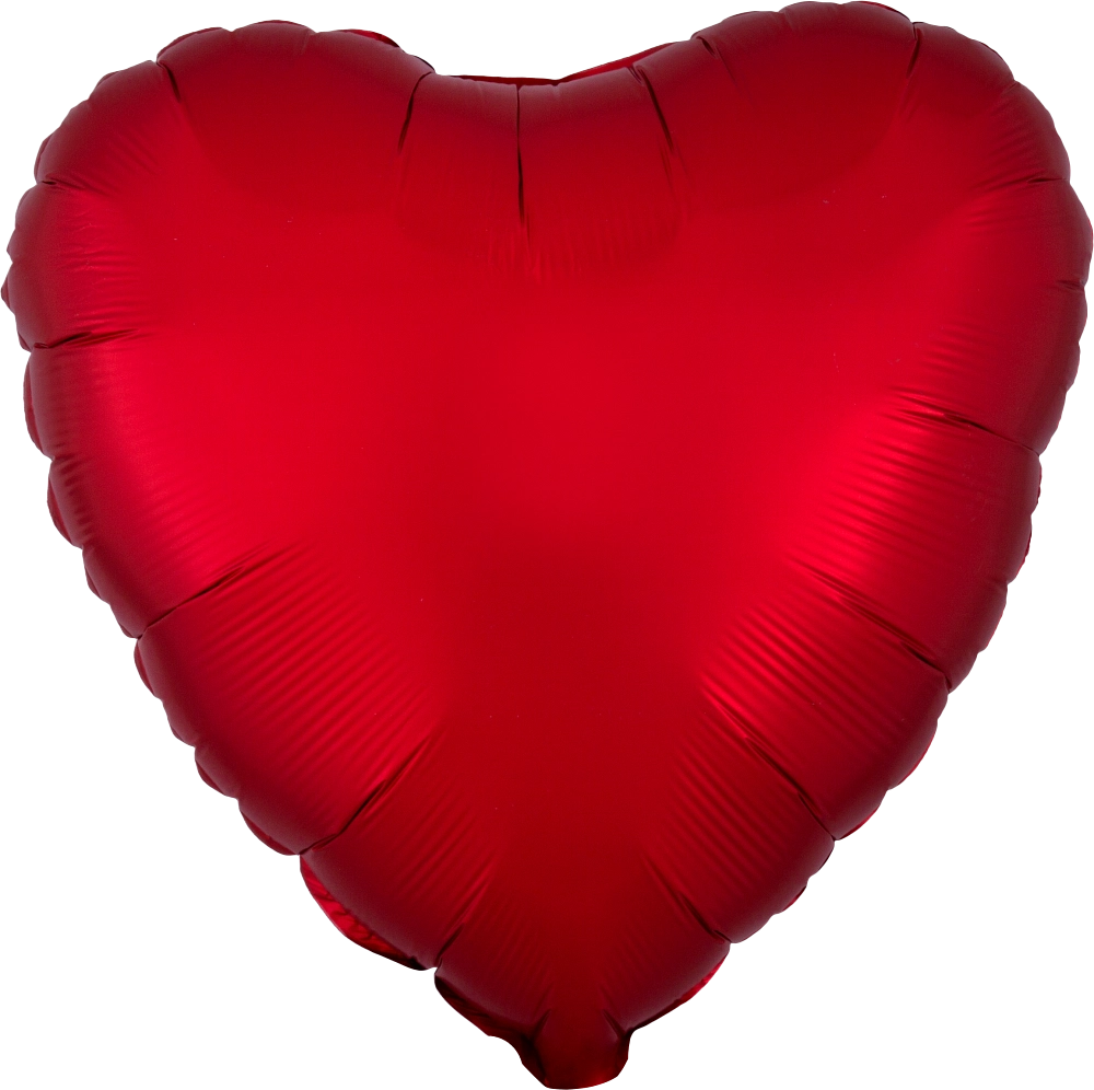 2 Satin Luxe Heart Anagram 18" (Choose Your Color)
