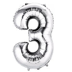 Number 3 Silver - 14" in