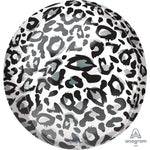 Animal Print Orbz 16" in - Foil Balloon - Snow Leopard