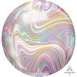 Pastel Marblez Orbz 16" in - Foil Balloon