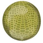 Animal Print Orbz 16" in - Foil Balloon - Alligator