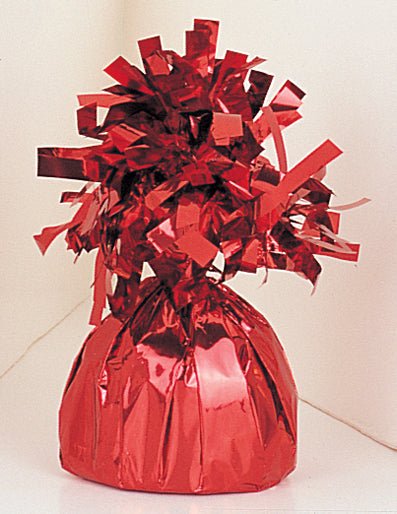 6 oz Red Foil Wrapped Balloon Weight