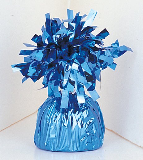 6 oz Lt. Blue Foil Wrapped Balloon Weight