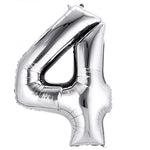 Number 4 Silver - 14" in